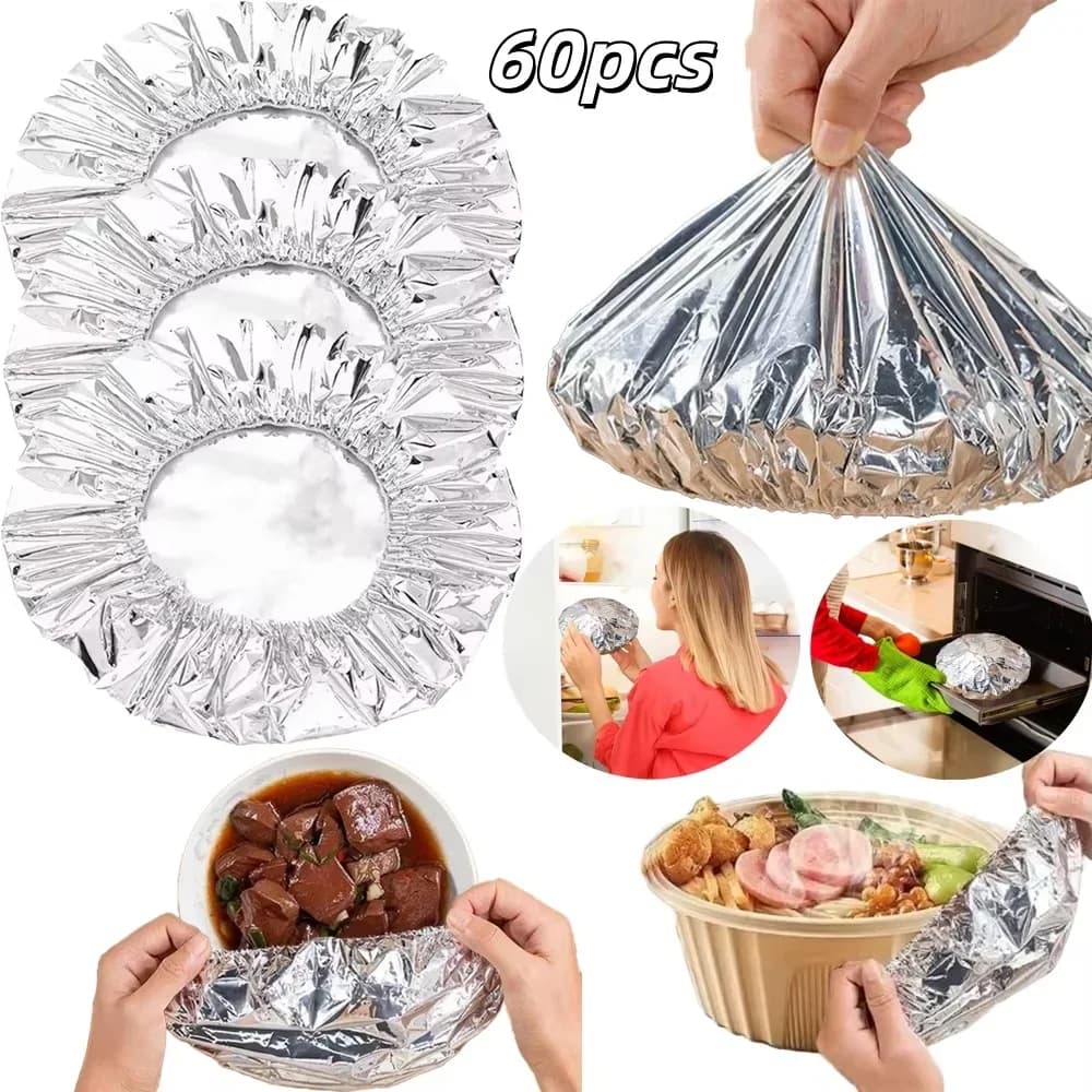 Многоразовые термоизоляционные крышки для мисок из фольги, 10-60 шт.