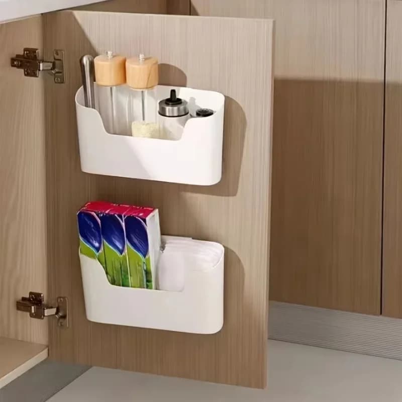 Навесной органайзер на дверцу шкафа для пакетов, пленки и мелочей